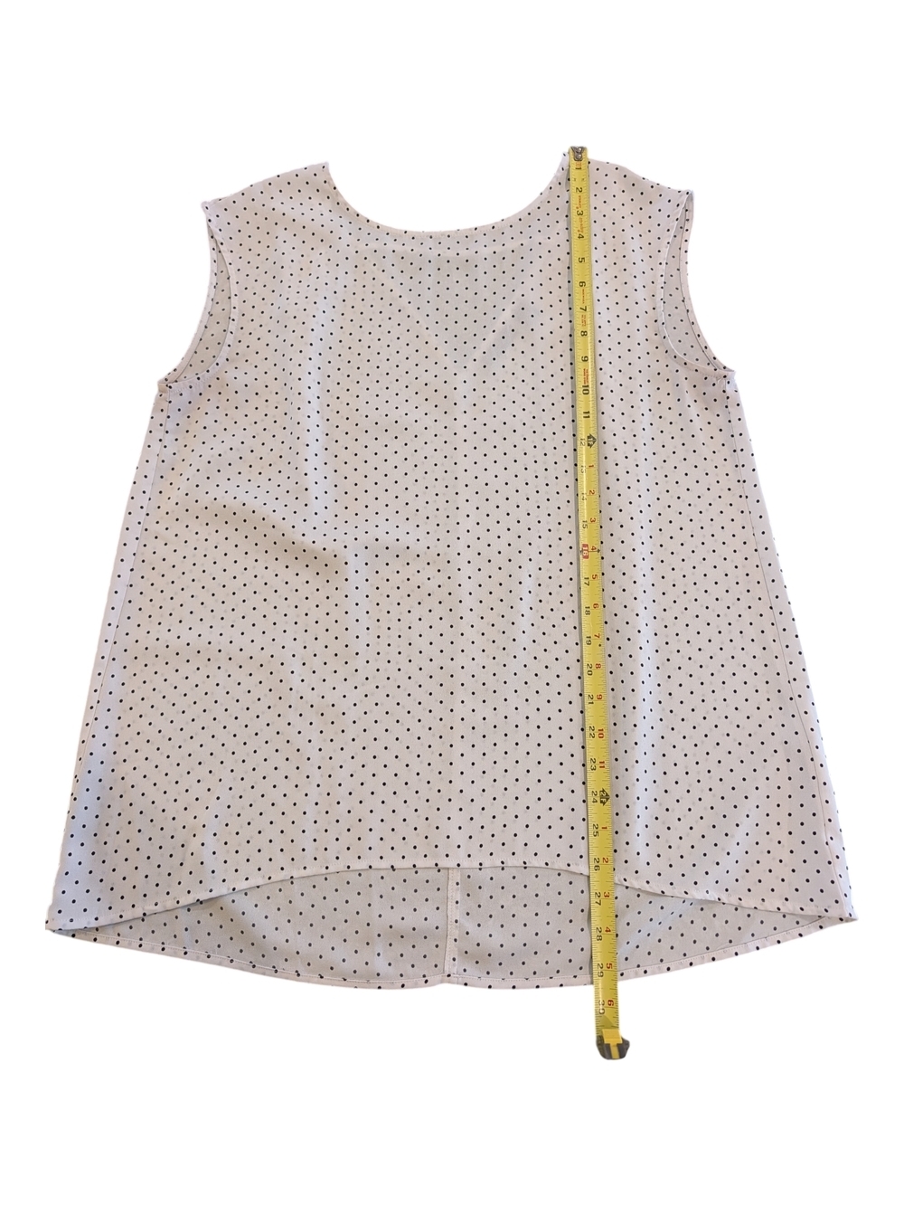 Halogen White Tank Top with Black Polka Dots - Picture 5 of 7